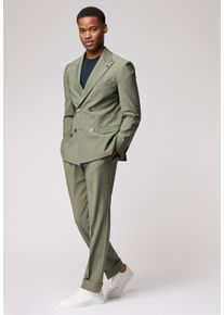 Roy Robson Herren Hosenanzug "2-Reiher Anzug im Slim Fit", grün, Gr. 54, 53% Polyester, 43% Schurwolle, 4% Elasthan, Anzüge