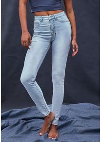 Lascana Damen Jeansjeggings, blau, modisch, Gr. 38, Denim/Jeans, Obermaterial: 98% Baumwolle, 2% Elasthan, Jeans, mit Stretch-Anteil in Röhrenform