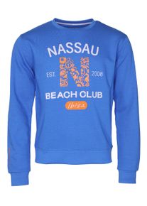 NASSAU BEACH Herren Sweater "NB22010", blau, Gr. XL, 60% Baumwolle, 40% Polyester, Sweatshirts