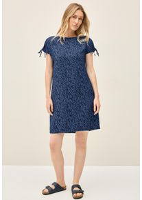 Cecil Damen Sommerkleidurban navy blau, casual, Gr. S, bedruckt, Stoff, 88% Viskose, 12% Polyamid, Kleider, knielang