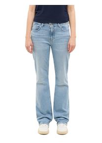 Mustang Damen Bootcut-Jeans "Damen Style Crosby Relaxed Straight", blau, casual, Gr. 31, unifarben, Denim/Jeans, 98% Baumwolle, 2% Elasthan, Jeans