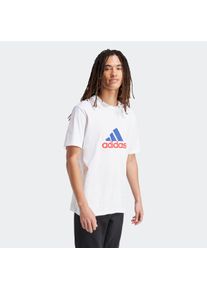 Herren T-Shirt "M FI BOS T OLY", weiß, sportlich, Gr. M, adidas Sportswear, Obermaterial: 100% Baumwolle, Shirts