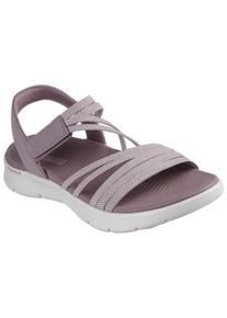 Skechers Damen Sandale "GO WALK FLEX SANDAL", Gr. 38mauve, beige, Textil, Lederimitat, meliert, casual, Schuhe, Schlupfschuh, Sommerschuh,