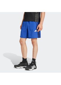 Herren Shorts "TR-ES WV MEL S", blau, sportlich, Gr. L, adidas Performance, Obermaterial: 100% Polyester, Hosen, Trainingsshorts, meliert, leicht &