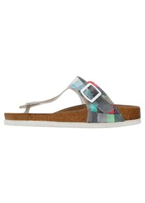 DOGO Damen Zehentrenner "Lila Yabara With Fish Damen Sandalen/ Sandaletten / Female", Gr. 38, bunt, Lederimitat, Schuhe, Vegan