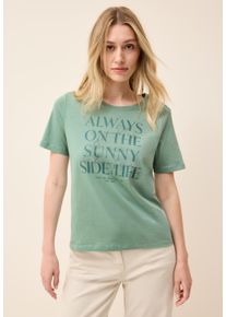Cecil Damen Print-Shirtmatcha grün, casual, Gr. XXL, bedruckt, Web, 100% Baumwolle, Shirts, aus reiner Baumwolle