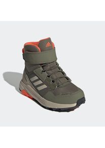 adidas terrex Kinder Wanderschuh "TERREX TRAILMAKER HIGH COLD.RDY", Gr. 37, grün, Textil, Synthetik, sportlich, Schuhe, wärmend