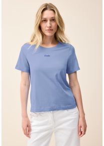 Cecil Damen Print-Shirtdeep pastel blau, casual, Gr. S, bedruckt, Web, 100% Baumwolle, Shirts, aus reiner Baumwolle