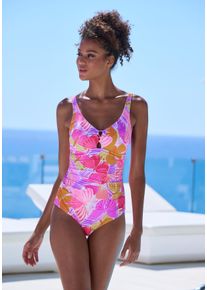 Sunseeker Damen Badeanzug "Butterfly"lila, orange bedruckt, Gr. 40, bedruckt, Obermaterial: 84% Polyamid, 16% Elasthan. Futter: 92% Polyester, 8%