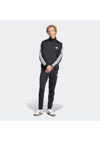 Herren Trainingsanzug "M 3S TR TT TS", schwarz, sportlich, Gr. M, adidas Sportswear, Obermaterial: 100% Polyester, Sportanzüge, Basic 3-Streifen