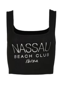 NASSAU BEACH Damen T-Shirt "NB22002", schwarz, Gr. S, Obermaterial: 48% Baumwolle, 48% Modal, 4% Elasthan, Shirts