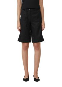 s.Oliver Damen Bermudas, schwarz, casual, Gr. 40, unifarben, Web, Obermaterial: 100% Leinen. Futter: 100% Baumwolle, Hosen, aus Leinen