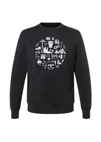 super.natural Well Equipped Crew Merinoshirt Men (Gr 54 - XL |schwarz)