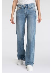 Herrlicher Damen Bootcut-Jeans "Prime New Recycled Denim Light"verena blau, casual, Gr. 31, Denim/Jeans, Obermaterial: 97% Baumwolle, 3% Elasthan,
