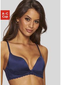 Lascana Push-up-BH blau Gr. 80A. Mit Integriertem Kissen und ohne Bügel