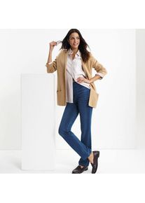 LANDS' END High Waist Straight Knit STARFISH Jeans, Damen,  Blau, Baumwoll-Mischung/Polyester-Mischung, by Lands' End