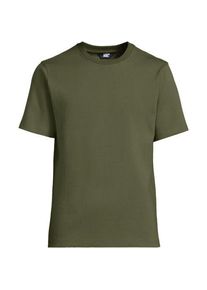 LANDS' END Deluxe Soft T-Shirt, Herren,  Gr&uuml;n, Baumwolle/Polyester/Baumwoll-Mischung, by Lands' End