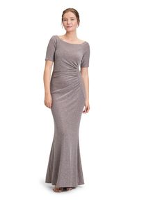 Vera Mont Damen Abendkleid "Vera Mont Abendkleid im Glitzer-Look"taupe, silber, elegant, Gr. 38, Jersey, Obermaterial: 87% Polyamid, 9% Polyester