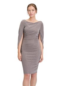 Vera Mont Damen Cocktailkleid "Vera Mont Cocktailkleid im Glitzer-Look"taupe, silber, elegant, Gr. 46, Jersey, Obermaterial: 87% Polyamid, 9%