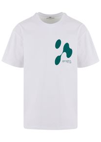 Herren T-Shirt "Upscale by Mister Tee Theory Of Anomaly Oversize Tee", weiß, casual, Gr. S, UPSCALE BY MISTER TEE, bedruckt, 100% Baumwolle, Shirts