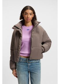 HUGO BLUE Damen Steppjacke "Faren"rust, copper 223, casual, Gr. XXL, unifarben, Web, Obermaterial: 100% Polyamid, Jacken, Relaxed Fit, mit