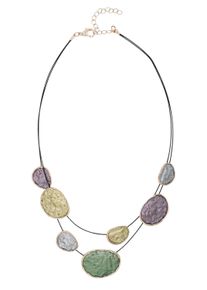 Damen Kette mit Anhänger "Aurora Linea", bunt, Basic, Collezione Alessandro, Metall, Halsketten, stilvolle Halskette mit Emaille Elementen
