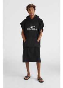 O`Neill O'NEILL Herren Badeponcho, schwarz, Obermaterial: 100% Baumwolle, Hausmäntel