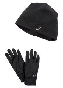 asics Herren Beanie "RUNNING PACK", schwarz, sportlich, Gr. M, Obermaterial: 91% Polyester, 9% Elasthan, Mützen