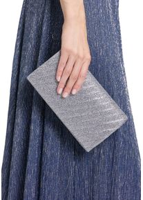 Vera Mont Damen Abendtasche "Vera Mont Clutch-Tasche im Glitzer-Look", grau, Polyester, Taschen, Falten