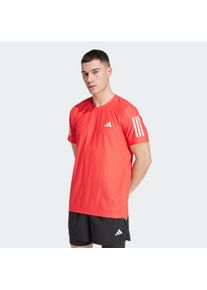 Herren Laufshirt "OTR B TEE"semi lucid rot, sportlich, Gr. XXL, adidas Performance, Obermaterial: 86% Polyester, 14% Elasthan, Shirts