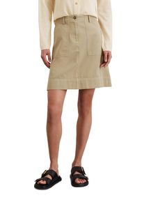 Marc O'Polo MARC O'POLO Damen Webrock "aus Baumwolle-Leinen-Mix", beige, casual, Gr. 32, unifarben, Obermaterial: 88% Baumwolle, 12% Leinen; Futter: 100% Nicht