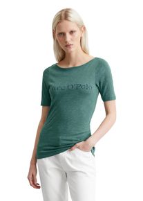 Marc O'Polo MARC O'POLO Damen T-Shirt "aus weichem Slub-Jersey"summer pine, Basic, Gr. M, unifarben, Obermaterial: 100% Baumwolle, Shirts