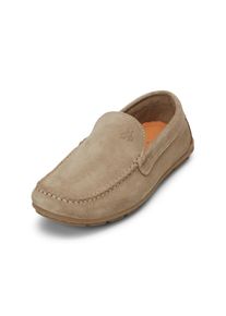 Marc O'Polo MARC O'POLO Herren Mokassin "aus softem Veloursleder", Gr. 42, beige, Obermaterial: 100% Leder (Rind), unifarben, Schuhe