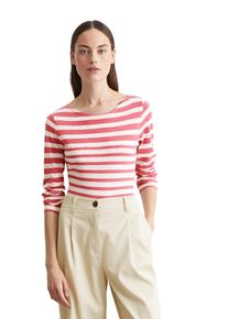 Marc O'Polo MARC O'POLO Damen Langarmshirt "aus Slubjersey"multi, blushed berry, Basic, Gr. S, gestreift, Obermaterial: 100% Baumwolle, Shirts