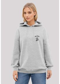 F4NT4STIC Damen Kapuzenpullover "Halloween Boo Crew Ghost Bestickt", grau, casual, Gr. S, Obermaterial: 80% Baumwolle, 20% Polyester, Pullover,