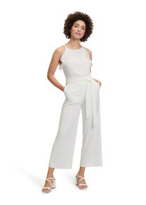 Vera Mont Damen Overall "Vera Mont Jumpsuit mit Volant", weiß, festlich, Gr. 44, Obermaterial: 95% Polyester recycelt, 5% Elasthan., Overalls,