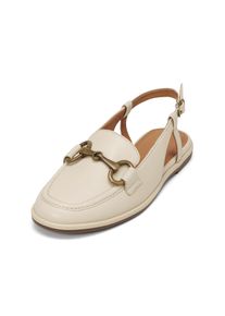 Marc O'Polo MARC O'POLO Damen Sandale "mit Trensen-Schnalle", Gr. 41, beige, Obermaterial: 100% Leder (Rind), unifarben, Schuhe