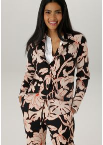 Damen Jerseyblazer, bunt, modisch, Gr. 36, Aniston SELECTED, gemustert, bedruckt, Jersey, Obermaterial: 95% Polyester, 5% Elasthan, Blazer, mit