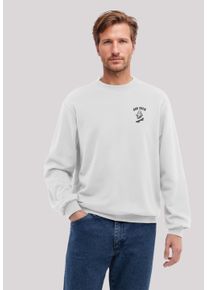 F4NT4STIC Herren Sweatshirt "Halloween Boo Crew Ghost Bestickt", weiß, casual, Gr. M, Obermaterial: 80% Baumwolle, 20% Polyester, Sweatshirts,
