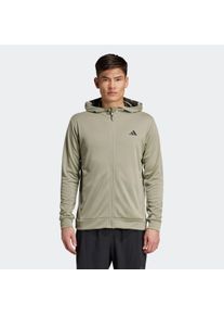 Herren Kapuzensweatjacke "CAMO FZ HD", grün, Gr. S, adidas Performance, Obermaterial: 100% Polyester, Sweatjacken