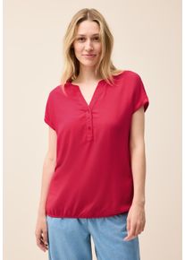 Cecil Damen Shirtbluseglazed apple rot, casual, Gr. XL, unifarben, Stoff, 100% Viskose, Blusen, aus softer Viskose