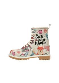 DOGO Damen Schnürboots "Boots Bitter Sweet Winter Damen Boots / Female", Gr. 36, bunt, Lederimitat, Schuhe, Vegan