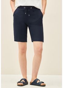 Cecil Damen Shorts, blau, casual, Gr. XXL, unifarben, Stoff, 70% Viskose, 30% Polyester, Hosen, High Waist