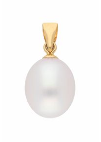 Adelia´s ADELIA ́S Damen Ketten-Anhänger "Damen 585 Gold Anhänger mit Süßwasser Zuchtperle", Gold, gold, Gold, Schmuckanhänger, mit Süßwasser Zuchtperle für