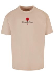 Merchcode Herren T-Shirt "Merchcode Herren Frida Kahlo - Logo rose Heavy Oversize Tee", braun, casual, Gr. S, bedruckt, 100% Baumwolle, Shirts