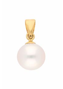 Adelia´s ADELIA ́S Damen Ketten-Anhänger "Damen 585 Gold Anhänger mit Süßwasser Zuchtperle", Gold, gold, Gold, Schmuckanhänger, mit Süßwasser Zuchtperle für