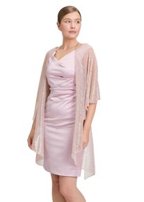 Vera Mont Damen Multifunktionstuch "Vera Mont Cape im Glitzer-Look", rosa, modisch, Polyester, Modetücher