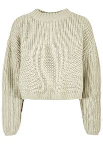 Urban Classics Damen Rundhalspullover "Urban Classics Damen Ladies Wide Oversize Sweater", weiß, casual, Gr. XXXL, unifarben, 100% Polyacryl, Pullover