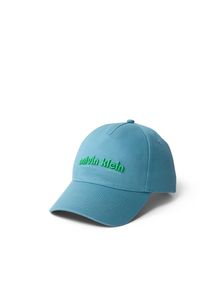 Damen Baseball Cap "6 PANEL SSNL GRAPHIC NYL CAP"blausteel, casual, Calvin Klein Jeans, unifarben, Web, Baumwolle, Caps, Mit festem Schirm