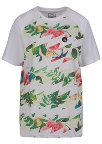 Just Rhyse Herren T-Shirt "Just Rhyse Herren Samara T-Shirt", weiß, casual, Gr. S, geblümt, 65% Polyester, 35% Baumwolle, Shirts